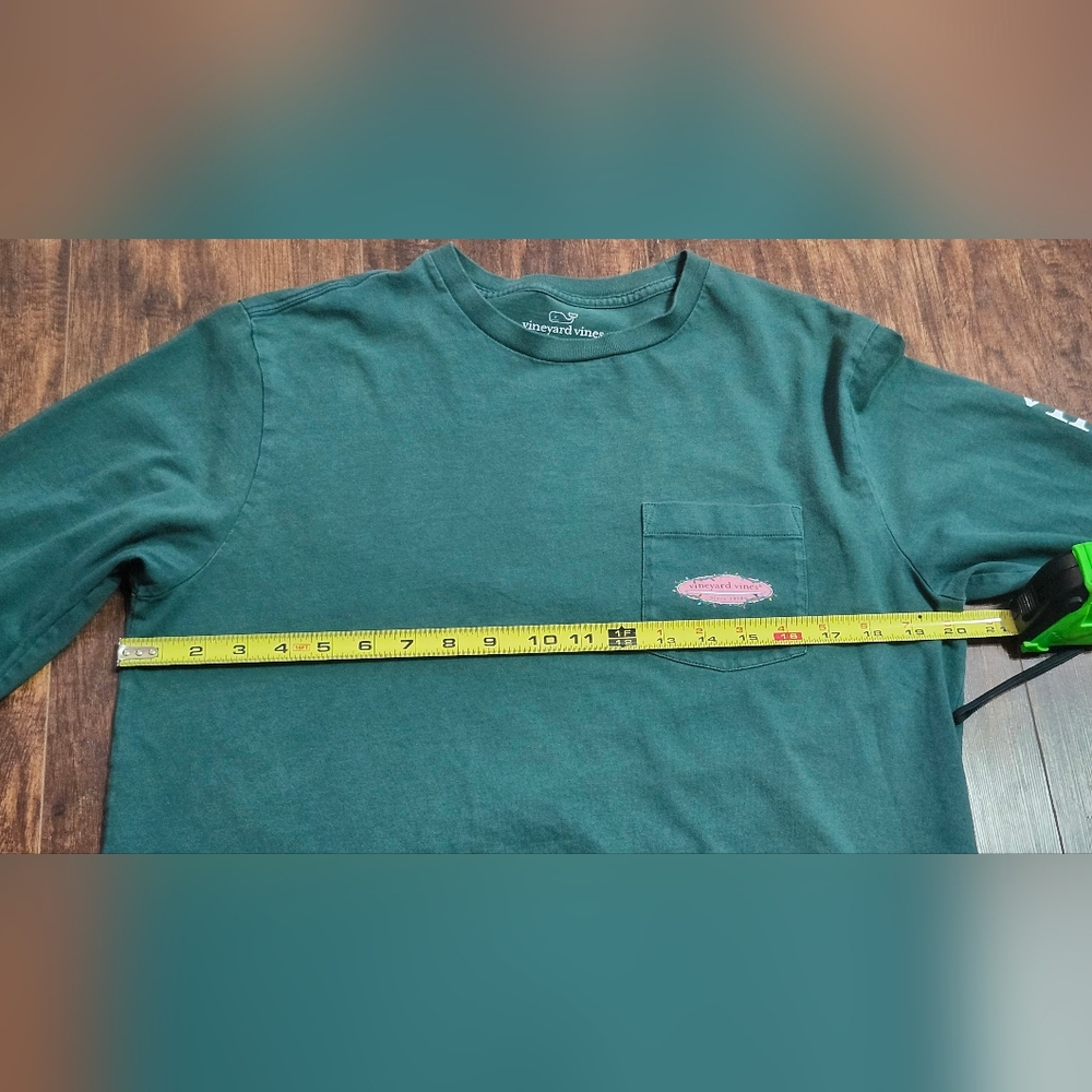 Vineyard Vines Dark Green Long Sleeve Tee. Size Medium. - Picture 5 of 7